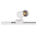 GLOBOSTAR® EUROTRACK-1PH 60985-3M Μονοφασική Ράγα 2 Καλωδίων 1L+1N για Σύστημα Ράγας Eurotrack-1PH AC 220-240V IP20 - Λευκό Ματ - Μ300 x Π3.6 x Υ2cm