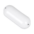 GloboStar® HOMIE 61000 LED Πλαφονιέρα Οροφής - Τοίχου Οβάλ 11W 960lm 150° AC 220-240V Αδιάβροχο IP65 Μ17 x Π7 x Υ4.5cm Ψυχρό Λευκό 6000K - 3 Years Warranty