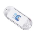 GloboStar® HOMIE 61000 LED Πλαφονιέρα Οροφής - Τοίχου Οβάλ 11W 960lm 150° AC 220-240V Αδιάβροχο IP65 Μ17 x Π7 x Υ4.5cm Ψυχρό Λευκό 6000K - 3 Years Warranty