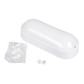 GloboStar® HOMIE 61000 LED Πλαφονιέρα Οροφής - Τοίχου Οβάλ 11W 960lm 150° AC 220-240V Αδιάβροχο IP65 Μ17 x Π7 x Υ4.5cm Ψυχρό Λευκό 6000K - 3 Years Warranty