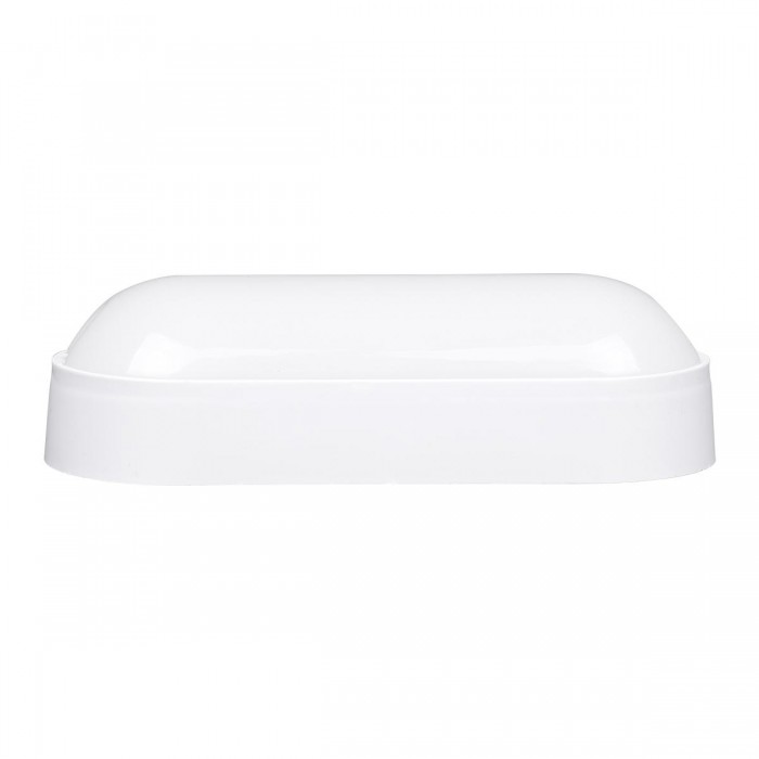 GloboStar® HOMIE 61001 LED Πλαφονιέρα Οροφής - Τοίχου Οβάλ 11W 939lm 150° AC 220-240V Αδιάβροχο IP65 Μ17 x Π7 x Υ4.5cm Φυσικό Λευκό 4500K - 3 Years Warranty