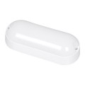 GloboStar® HOMIE 61002 LED Πλαφονιέρα Οροφής - Τοίχου Οβάλ 11W 918lm 150° AC 220-240V Αδιάβροχο IP65 Μ17 x Π7 x Υ4.5cm Θερμό Λευκό 2700K - 3 Years Warranty