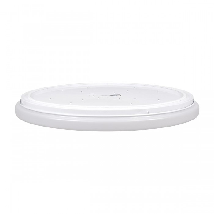 GloboStar® AVA 61017 Πλαφονιέρα Οροφής LED CCT 76W 8372lm 120° AC 220-240V - Εναλλαγή Φωτισμού μέσω Τηλεχειριστηρίου All In One Ψυχρό Λευκό 6000k+Φυσικό Λευκό 4500k+Θερμό Λευκό 2700k Dimmable Φ48cm - Λευκό - 3 Years Warranty