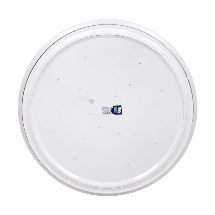 GloboStar® AVA 61017 Πλαφονιέρα Οροφής LED CCT 76W 8372lm 120° AC 220-240V - Εναλλαγή Φωτισμού μέσω Τηλεχειριστηρίου All In One Ψυχρό Λευκό 6000k+Φυσικό Λευκό 4500k+Θερμό Λευκό 2700k Dimmable Φ48cm - Λευκό - 3 Years Warranty