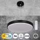 GloboStar® CASPER 61019 Κρεμαστή Πλαφονιέρα Οροφής LED CCT 76W 8372lm 120° AC 220-240V - Εναλλαγή Φωτισμού μέσω Τηλεχειριστηρίου All In One Ψυχρό Λευκό 6000k+Φυσικό Λευκό 4500k+Θερμό Λευκό 2700k Dimmable Φ45cm - Μαύρο - 3 Years Warranty GloboStar® CASPER 61019 Κρεμαστή Πλαφονιέρα Οροφής LED CCT 76W 8372lm 120° AC 220-240V - Εναλλαγή Φωτισμού μέσω Τηλεχειριστηρίου All In One Ψυχρό Λευκό 6000k+Φυσικό Λευκό 4500k+Θερμό Λευκό 2700k Dimmable Φ45cm - Μαύρο - 3 Years Warranty