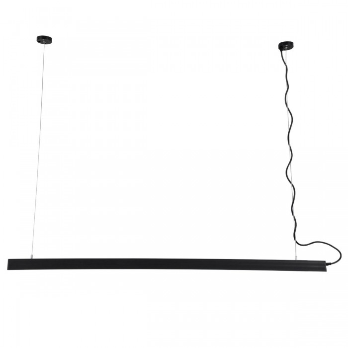 GloboStar® MARKET 61021-P Γραμμικό Κρεμαστό Φωτιστικό Linear LED 18W 2200lm 60° AC 220-240V Μ120 x Π2 x Υ4cm Φυσικό Λευκό 4500K - Μαύρο - 3 Years Warranty