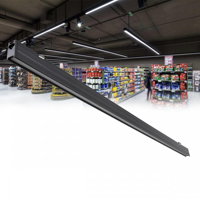 GloboStar® OFFICE 61025-S Γραμμικό Φωτιστικό Οροφής Linear LED 18W 2170lm 120° AC 220-240V Μ120 x Π2 x Υ4cm Θερμό Λευκό 2700K - Μαύρο - 3 Years Warranty GloboStar® OFFICE 61025-S Γραμμικό Φωτιστικό Οροφής Linear LED 18W 2170lm 120° AC 220-240V Μ120 x Π2 x Υ4cm Θερμό Λευκό 2700K - Μαύρο - 3 Years Warranty