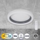 GloboStar® ARIANA 61036 Πλαφονιέρα Οροφής Κύκλος LED CCT 55W 6376lm 120° AC 220-240V - Εναλλαγή Φωτισμού μέσω Τηλεχειριστηρίου All In One Ψυχρό Λευκό 6000k+Φυσικό Λευκό 4500k+Θερμό Λευκό 2700k Dimmable Φ48cm - Ανθρακί - 3 Years Warranty GloboStar® ARIANA 61036 Πλαφονιέρα Οροφής Κύκλος LED CCT 55W 6376lm 120° AC 220-240V - Εναλλαγή Φωτισμού μέσω Τηλεχειριστηρίου All In One Ψυχρό Λευκό 6000k+Φυσικό Λευκό 4500k+Θερμό Λευκό 2700k Dimmable Φ48cm - Ανθρακί - 3 Years Warranty