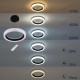 GloboStar® ARIANA 61037 Κρεμαστή Πλαφονιέρα Οροφής Κύκλος LED CCT 55W 6376lm 120° AC 220-240V - Εναλλαγή Φωτισμού μέσω Τηλεχειριστηρίου All In One Ψυχρό Λευκό 6000k+Φυσικό Λευκό 4500k+Θερμό Λευκό 2700k Dimmable Φ48cm - Μαύρο - 3 Years Warranty GloboStar® ARIANA 61037 Κρεμαστή Πλαφονιέρα Οροφής Κύκλος LED CCT 55W 6376lm 120° AC 220-240V - Εναλλαγή Φωτισμού μέσω Τηλεχειριστηρίου All In One Ψυχρό Λευκό 6000k+Φυσικό Λευκό 4500k+Θερμό Λευκό 2700k Dimmable Φ48cm - Μαύρο - 3 Years Warranty