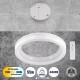 GloboStar® ARIANA 61038 Κρεμαστή Πλαφονιέρα Οροφής Κύκλος LED CCT 55W 6376lm 120° AC 220-240V - Εναλλαγή Φωτισμού μέσω Τηλεχειριστηρίου All In One Ψυχρό Λευκό 6000k+Φυσικό Λευκό 4500k+Θερμό Λευκό 2700k Dimmable Φ48cm - Λευκό - 3 Years Warranty GloboStar® ARIANA 61038 Κρεμαστή Πλαφονιέρα Οροφής Κύκλος LED CCT 55W 6376lm 120° AC 220-240V - Εναλλαγή Φωτισμού μέσω Τηλεχειριστηρίου All In One Ψυχρό Λευκό 6000k+Φυσικό Λευκό 4500k+Θερμό Λευκό 2700k Dimmable Φ48cm - Λευκό - 3 Years Warranty