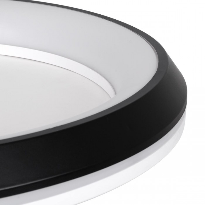 GloboStar® MELINA 61040 Πλαφονιέρα Οροφής Κύκλος LED CCT 55W 6376lm 120° AC 220-240V - Εναλλαγή Φωτισμού μέσω Τηλεχειριστηρίου All In One Ψυχρό Λευκό 6000k+Φυσικό Λευκό 4500k+Θερμό Λευκό 2700k Dimmable Φ48cm - Μαύρο - 3 Years Warranty GloboStar® MELINA 61040 Πλαφονιέρα Οροφής Κύκλος LED CCT 55W 6376lm 120° AC 220-240V - Εναλλαγή Φωτισμού μέσω Τηλεχειριστηρίου All In One Ψυχρό Λευκό 6000k+Φυσικό Λευκό 4500k+Θερμό Λευκό 2700k Dimmable Φ48cm - Μαύρο - 3 Years Warranty