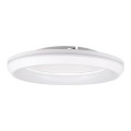 GloboStar® MELINA 61041 Πλαφονιέρα Οροφής Κύκλος LED CCT 55W 6376lm 120° AC 220-240V - Εναλλαγή Φωτισμού μέσω Τηλεχειριστηρίου All In One Ψυχρό Λευκό 6000k+Φυσικό Λευκό 4500k+Θερμό Λευκό 2700k Dimmable Φ48cm - Λευκό - 3 Years Warranty