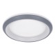 GloboStar® MELINA 61042 Πλαφονιέρα Οροφής Κύκλος LED CCT 55W 6376lm 120° AC 220-240V - Εναλλαγή Φωτισμού μέσω Τηλεχειριστηρίου All In One Ψυχρό Λευκό 6000k+Φυσικό Λευκό 4500k+Θερμό Λευκό 2700k Dimmable Φ48cm - Ανθρακί - 3 Years Warranty