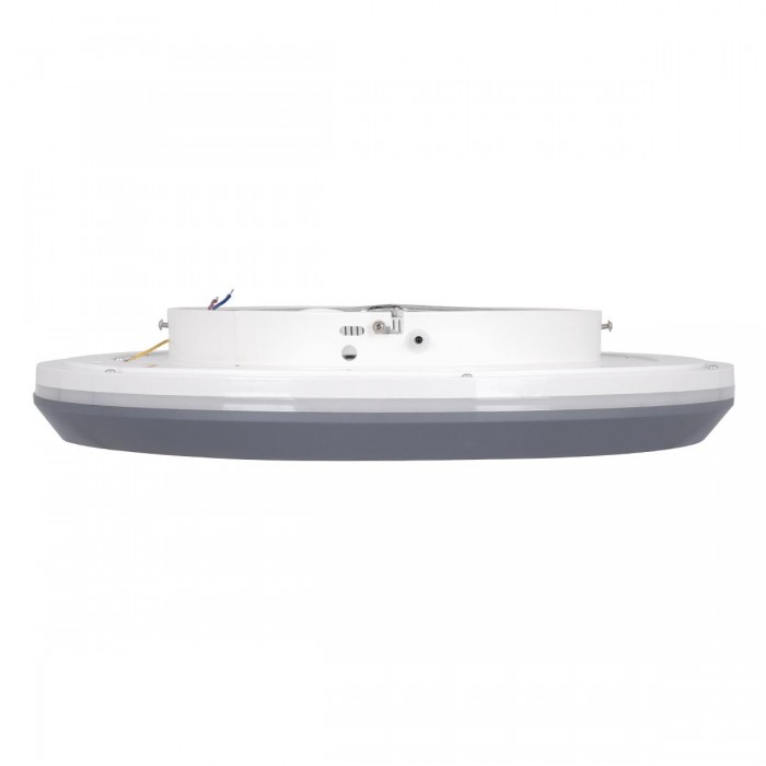 GloboStar® MELINA 61042 Πλαφονιέρα Οροφής Κύκλος LED CCT 55W 6376lm 120° AC 220-240V - Εναλλαγή Φωτισμού μέσω Τηλεχειριστηρίου All In One Ψυχρό Λευκό 6000k+Φυσικό Λευκό 4500k+Θερμό Λευκό 2700k Dimmable Φ48cm - Ανθρακί - 3 Years Warranty