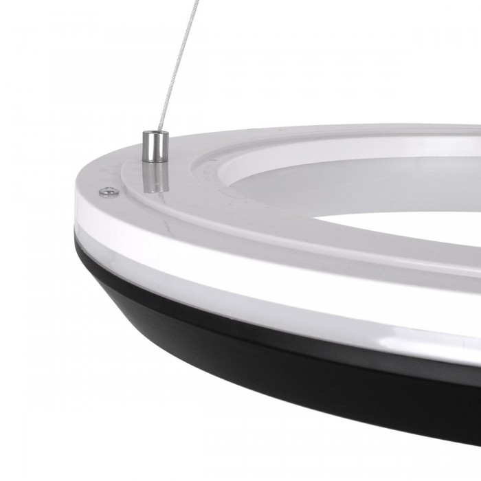 GloboStar® MELINA 61043 Κρεμαστή Πλαφονιέρα Οροφής Κύκλος LED CCT 55W 6376lm 120° AC 220-240V - Εναλλαγή Φωτισμού μέσω Τηλεχειριστηρίου All In One Ψυχρό Λευκό 6000k+Φυσικό Λευκό 4500k+Θερμό Λευκό 2700k Dimmable Φ48cm - Μαύρο - 3 Years Warranty GloboStar® MELINA 61043 Κρεμαστή Πλαφονιέρα Οροφής Κύκλος LED CCT 55W 6376lm 120° AC 220-240V - Εναλλαγή Φωτισμού μέσω Τηλεχειριστηρίου All In One Ψυχρό Λευκό 6000k+Φυσικό Λευκό 4500k+Θερμό Λευκό 2700k Dimmable Φ48cm - Μαύρο - 3 Years Warranty