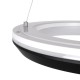 GloboStar® MELINA 61043 Κρεμαστή Πλαφονιέρα Οροφής Κύκλος LED CCT 55W 6376lm 120° AC 220-240V - Εναλλαγή Φωτισμού μέσω Τηλεχειριστηρίου All In One Ψυχρό Λευκό 6000k+Φυσικό Λευκό 4500k+Θερμό Λευκό 2700k Dimmable Φ48cm - Μαύρο - 3 Years Warranty GloboStar® MELINA 61043 Κρεμαστή Πλαφονιέρα Οροφής Κύκλος LED CCT 55W 6376lm 120° AC 220-240V - Εναλλαγή Φωτισμού μέσω Τηλεχειριστηρίου All In One Ψυχρό Λευκό 6000k+Φυσικό Λευκό 4500k+Θερμό Λευκό 2700k Dimmable Φ48cm - Μαύρο - 3 Years Warranty