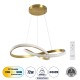 GloboStar® DEXTER 61051 Κρεμαστό Φωτιστικό Οροφής Design LED CCT 72W 8064lm 300° AC 220-240V - Εναλλαγή Φωτισμού μέσω Τηλεχειριστηρίου All In One Ψυχρό 6000k+Φυσικό 4500k+Θερμό 2700k Dimmable Φ56cm - Χρυσό Βούρτσας - 3 Years Warranty GloboStar® DEXTER 61051 Κρεμαστό Φωτιστικό Οροφής Design LED CCT 72W 8064lm 300° AC 220-240V - Εναλλαγή Φωτισμού μέσω Τηλεχειριστηρίου All In One Ψυχρό 6000k+Φυσικό 4500k+Θερμό 2700k Dimmable Φ56cm - Χρυσό Βούρτσας - 3 Years Warranty