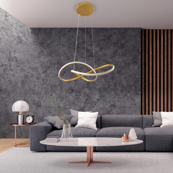 GloboStar® DEXTER 61051 Κρεμαστό Φωτιστικό Οροφής Design LED CCT 72W 8064lm 300° AC 220-240V - Εναλλαγή Φωτισμού μέσω Τηλεχειριστηρίου All In One Ψυχρό 6000k+Φυσικό 4500k+Θερμό 2700k Dimmable Φ56cm - Χρυσό Βούρτσας - 3 Years Warranty GloboStar® DEXTER 61051 Κρεμαστό Φωτιστικό Οροφής Design LED CCT 72W 8064lm 300° AC 220-240V - Εναλλαγή Φωτισμού μέσω Τηλεχειριστηρίου All In One Ψυχρό 6000k+Φυσικό 4500k+Θερμό 2700k Dimmable Φ56cm - Χρυσό Βούρτσας - 3 Years Warranty