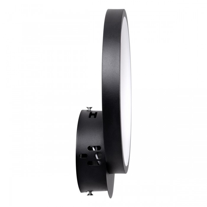 GloboStar® TED 61070 Φωτιστικό Τοίχου - Απλίκα Design LED CCT 9W 1080lm 300° AC 220-240V - Εναλλαγή Φωτισμού μέσω Διακόπτη On/Off All In One Ψυχρό 6000k+Φυσικό 4500k+Θερμό 2700k Μ20 x Π5.5 x Υ23cm - Μαύρο