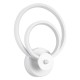 GloboStar® FREDDIE 61077 Φωτιστικό Τοίχου - Απλίκα Design LED CCT 15W 1800lm 300° AC 220-240V - Εναλλαγή Φωτισμού μέσω Διακόπτη On/Off All In One Ψυχρό 6000k+Φυσικό 4500k+Θερμό 2700k Μ20 x Π7.5 x Υ25cm - Λευκό