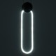 GloboStar® ILDI 61088 Κρεμαστό Φωτιστικό Οροφής Design LED CCT 12W 1440lm 300° AC 220-240V - Εναλλαγή Φωτισμού μέσω Διακόπτη On/Off All In One Ψυχρό 6000k+Φυσικό 4500k+Θερμό 2700k Μ10 x Π2.3 x Υ38cm - Μαύρο