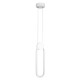 GloboStar® ILDI 61089 Κρεμαστό Φωτιστικό Οροφής Design LED CCT 12W 1440lm 300° AC 220-240V - Εναλλαγή Φωτισμού μέσω Διακόπτη On/Off All In One Ψυχρό 6000k+Φυσικό 4500k+Θερμό 2700k Μ10 x Π2.3 x Υ38cm - Λευκό