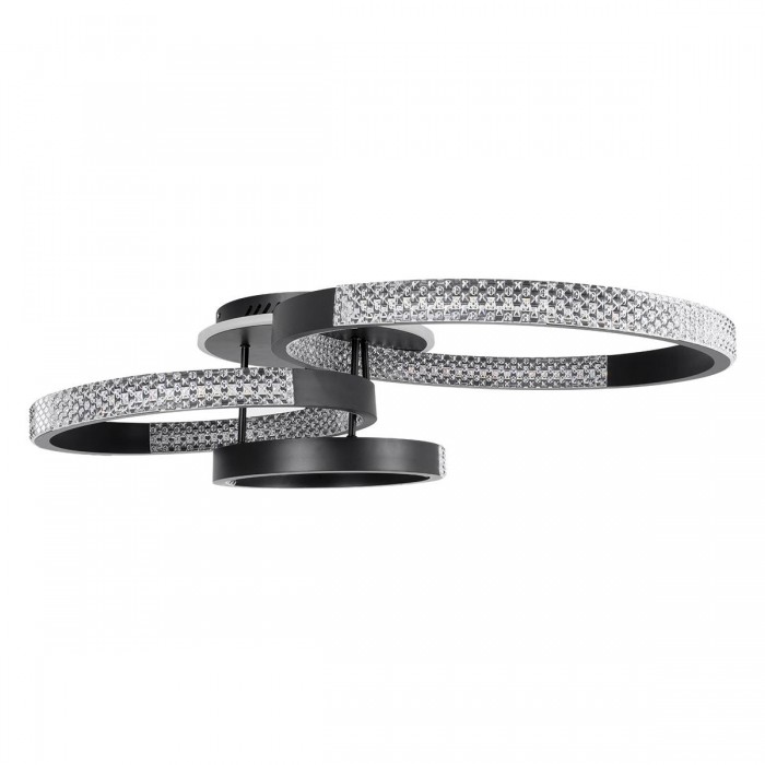 GloboStar® DIAMOND 61114 Φωτιστικό Οροφής Δαχτυλίδι-Κύκλος LED CCT 100W 12123lm 360° AC 220-240V - Εναλλαγή Φωτισμού μέσω Τηλεχειριστηρίου All In One Ψυχρό 6000k+Φυσικό 4500k+Θερμό 2700k Dimmable Φ30+40+50cm+BackLight - Μαύρο - 3 Years Warranty GloboStar® DIAMOND 61114 Φωτιστικό Οροφής Δαχτυλίδι-Κύκλος LED CCT 100W 12123lm 360° AC 220-240V - Εναλλαγή Φωτισμού μέσω Τηλεχειριστηρίου All In One Ψυχρό 6000k+Φυσικό 4500k+Θερμό 2700k Dimmable Φ30+40+50cm+BackLight - Μαύρο - 3 Years Warranty