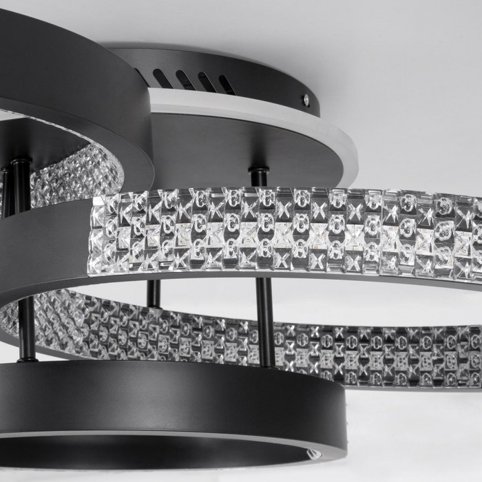 GloboStar® DIAMOND 61114 Φωτιστικό Οροφής Δαχτυλίδι-Κύκλος LED CCT 100W 12123lm 360° AC 220-240V - Εναλλαγή Φωτισμού μέσω Τηλεχειριστηρίου All In One Ψυχρό 6000k+Φυσικό 4500k+Θερμό 2700k Dimmable Φ30+40+50cm+BackLight - Μαύρο - 3 Years Warranty GloboStar® DIAMOND 61114 Φωτιστικό Οροφής Δαχτυλίδι-Κύκλος LED CCT 100W 12123lm 360° AC 220-240V - Εναλλαγή Φωτισμού μέσω Τηλεχειριστηρίου All In One Ψυχρό 6000k+Φυσικό 4500k+Θερμό 2700k Dimmable Φ30+40+50cm+BackLight - Μαύρο - 3 Years Warranty