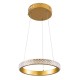 GloboStar® DIAMOND 61127 Κρεμαστό Φωτιστικό Δαχτυλίδι-Κύκλος LED CCT 20W 2356lm 360° AC 220-240V - Εναλλαγή Φωτισμού μέσω Τηλεχειριστηρίου All In One Ψυχρό 6000k+Φυσικό 4500k+Θερμό 2700k Dimmable Φ25cm - Χρυσό Βούρτσας - 3 Years Warranty GloboStar® DIAMOND 61127 Κρεμαστό Φωτιστικό Δαχτυλίδι-Κύκλος LED CCT 20W 2356lm 360° AC 220-240V - Εναλλαγή Φωτισμού μέσω Τηλεχειριστηρίου All In One Ψυχρό 6000k+Φυσικό 4500k+Θερμό 2700k Dimmable Φ25cm - Χρυσό Βούρτσας - 3 Years Warranty