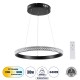 GloboStar® DIAMOND 61128 Κρεμαστό Φωτιστικό Δαχτυλίδι-Κύκλος LED CCT 30W 3513lm 360° AC 220-240V - Εναλλαγή Φωτισμού μέσω Τηλεχειριστηρίου All In One Ψυχρό 6000k+Φυσικό 4500k+Θερμό 2700k Dimmable Φ40cm - Μαύρο - 3 Years Warranty GloboStar® DIAMOND 61128 Κρεμαστό Φωτιστικό Δαχτυλίδι-Κύκλος LED CCT 30W 3513lm 360° AC 220-240V - Εναλλαγή Φωτισμού μέσω Τηλεχειριστηρίου All In One Ψυχρό 6000k+Φυσικό 4500k+Θερμό 2700k Dimmable Φ40cm - Μαύρο - 3 Years Warranty
