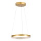 GloboStar® DIAMOND 61129 Κρεμαστό Φωτιστικό Δαχτυλίδι-Κύκλος LED CCT 30W 3513lm 360° AC 220-240V - Εναλλαγή Φωτισμού μέσω Τηλεχειριστηρίου All In One Ψυχρό 6000k+Φυσικό 4500k+Θερμό 2700k Dimmable Φ40cm - Χρυσό Βούρτσας - 3 Years Warranty GloboStar® DIAMOND 61129 Κρεμαστό Φωτιστικό Δαχτυλίδι-Κύκλος LED CCT 30W 3513lm 360° AC 220-240V - Εναλλαγή Φωτισμού μέσω Τηλεχειριστηρίου All In One Ψυχρό 6000k+Φυσικό 4500k+Θερμό 2700k Dimmable Φ40cm - Χρυσό Βούρτσας - 3 Years Warranty