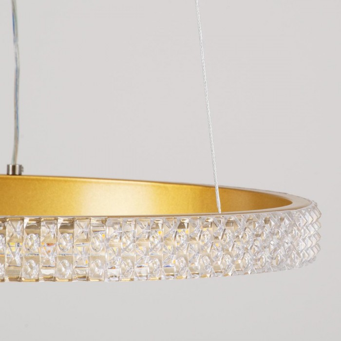 GloboStar® DIAMOND 61129 Κρεμαστό Φωτιστικό Δαχτυλίδι-Κύκλος LED CCT 30W 3513lm 360° AC 220-240V - Εναλλαγή Φωτισμού μέσω Τηλεχειριστηρίου All In One Ψυχρό 6000k+Φυσικό 4500k+Θερμό 2700k Dimmable Φ40cm - Χρυσό Βούρτσας - 3 Years Warranty GloboStar® DIAMOND 61129 Κρεμαστό Φωτιστικό Δαχτυλίδι-Κύκλος LED CCT 30W 3513lm 360° AC 220-240V - Εναλλαγή Φωτισμού μέσω Τηλεχειριστηρίου All In One Ψυχρό 6000k+Φυσικό 4500k+Θερμό 2700k Dimmable Φ40cm - Χρυσό Βούρτσας - 3 Years Warranty