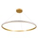 GloboStar® DIAMOND 61135 Κρεμαστό Φωτιστικό Δαχτυλίδι-Κύκλος LED CCT 75W 8743lm 360° AC 220-240V - Εναλλαγή Φωτισμού μέσω Τηλεχειριστηρίου All In One Ψυχρό 6000k+Φυσικό 4500k+Θερμό 2700k Dimmable Φ100cm - Χρυσό Βούρτσας - 3 Years Warranty GloboStar® DIAMOND 61135 Κρεμαστό Φωτιστικό Δαχτυλίδι-Κύκλος LED CCT 75W 8743lm 360° AC 220-240V - Εναλλαγή Φωτισμού μέσω Τηλεχειριστηρίου All In One Ψυχρό 6000k+Φυσικό 4500k+Θερμό 2700k Dimmable Φ100cm - Χρυσό Βούρτσας - 3 Years Warranty