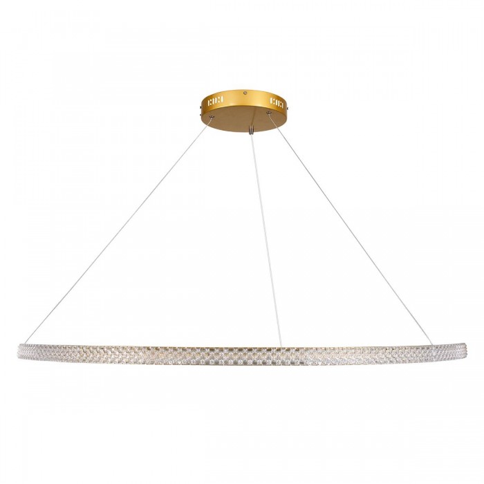 GloboStar® DIAMOND 61135 Κρεμαστό Φωτιστικό Δαχτυλίδι-Κύκλος LED CCT 75W 8743lm 360° AC 220-240V - Εναλλαγή Φωτισμού μέσω Τηλεχειριστηρίου All In One Ψυχρό 6000k+Φυσικό 4500k+Θερμό 2700k Dimmable Φ100cm - Χρυσό Βούρτσας - 3 Years Warranty GloboStar® DIAMOND 61135 Κρεμαστό Φωτιστικό Δαχτυλίδι-Κύκλος LED CCT 75W 8743lm 360° AC 220-240V - Εναλλαγή Φωτισμού μέσω Τηλεχειριστηρίου All In One Ψυχρό 6000k+Φυσικό 4500k+Θερμό 2700k Dimmable Φ100cm - Χρυσό Βούρτσας - 3 Years Warranty