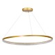 GloboStar® DIAMOND 61135 Κρεμαστό Φωτιστικό Δαχτυλίδι-Κύκλος LED CCT 75W 8743lm 360° AC 220-240V - Εναλλαγή Φωτισμού μέσω Τηλεχειριστηρίου All In One Ψυχρό 6000k+Φυσικό 4500k+Θερμό 2700k Dimmable Φ100cm - Χρυσό Βούρτσας - 3 Years Warranty GloboStar® DIAMOND 61135 Κρεμαστό Φωτιστικό Δαχτυλίδι-Κύκλος LED CCT 75W 8743lm 360° AC 220-240V - Εναλλαγή Φωτισμού μέσω Τηλεχειριστηρίου All In One Ψυχρό 6000k+Φυσικό 4500k+Θερμό 2700k Dimmable Φ100cm - Χρυσό Βούρτσας - 3 Years Warranty