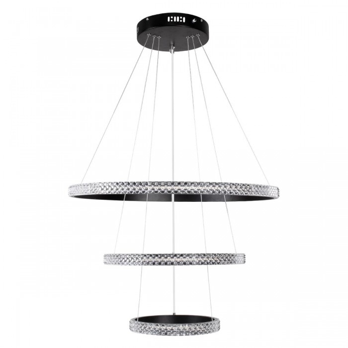GloboStar® DIAMOND TRIO 61136-DECO Κρεμαστό Φωτιστικό Δαχτυλίδι-Κύκλος LED CCT 100W 12123lm 360° AC 220-240V - Εναλλαγή Φωτισμού μέσω Τηλεχειριστηρίου All In One Ψυχρό 6000k+Φυσικό 4500k+Θερμό 2700k Dimmable Φ25+40+60cm - Μαύρο - 3 Years Warranty GloboStar® DIAMOND TRIO 61136-DECO Κρεμαστό Φωτιστικό Δαχτυλίδι-Κύκλος LED CCT 100W 12123lm 360° AC 220-240V - Εναλλαγή Φωτισμού μέσω Τηλεχειριστηρίου All In One Ψυχρό 6000k+Φυσικό 4500k+Θερμό 2700k Dimmable Φ25+40+60cm - Μαύρο - 3 Years Warranty