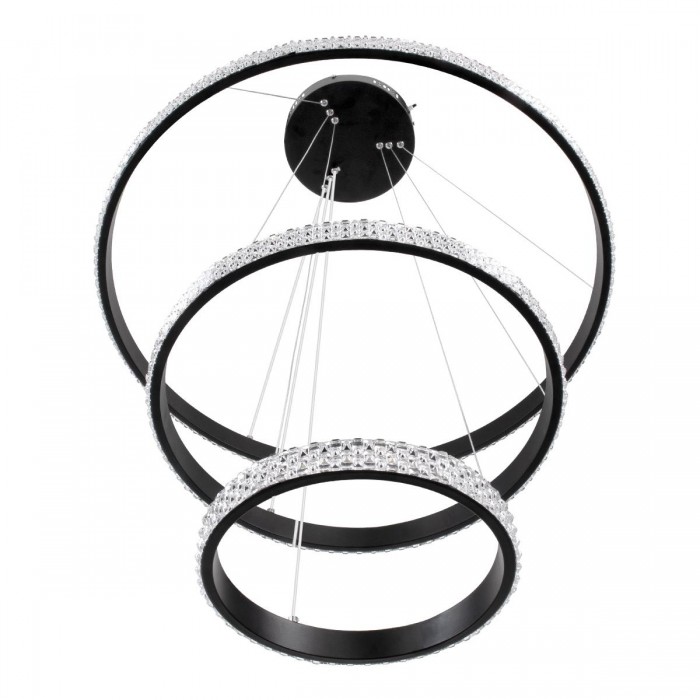GloboStar® DIAMOND TRIO 61136-DECO Κρεμαστό Φωτιστικό Δαχτυλίδι-Κύκλος LED CCT 100W 12123lm 360° AC 220-240V - Εναλλαγή Φωτισμού μέσω Τηλεχειριστηρίου All In One Ψυχρό 6000k+Φυσικό 4500k+Θερμό 2700k Dimmable Φ25+40+60cm - Μαύρο - 3 Years Warranty GloboStar® DIAMOND TRIO 61136-DECO Κρεμαστό Φωτιστικό Δαχτυλίδι-Κύκλος LED CCT 100W 12123lm 360° AC 220-240V - Εναλλαγή Φωτισμού μέσω Τηλεχειριστηρίου All In One Ψυχρό 6000k+Φυσικό 4500k+Θερμό 2700k Dimmable Φ25+40+60cm - Μαύρο - 3 Years Warranty