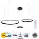 GloboStar® DIAMOND TRIO 61142 Κρεμαστό Φωτιστικό Δαχτυλίδι-Κύκλος LED CCT 100W 12123lm 360° AC 220-240V - Εναλλαγή Φωτισμού μέσω Τηλεχειριστηρίου All In One Ψυχρό 6000k+Φυσικό 4500k+Θερμό 2700k Dimmable Φ25+40+60cm - Μαύρο - 3 Years Warranty GloboStar® DIAMOND TRIO 61142 Κρεμαστό Φωτιστικό Δαχτυλίδι-Κύκλος LED CCT 100W 12123lm 360° AC 220-240V - Εναλλαγή Φωτισμού μέσω Τηλεχειριστηρίου All In One Ψυχρό 6000k+Φυσικό 4500k+Θερμό 2700k Dimmable Φ25+40+60cm - Μαύρο - 3 Years Warranty