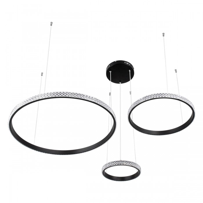 GloboStar® DIAMOND TRIO 61142 Κρεμαστό Φωτιστικό Δαχτυλίδι-Κύκλος LED CCT 100W 12123lm 360° AC 220-240V - Εναλλαγή Φωτισμού μέσω Τηλεχειριστηρίου All In One Ψυχρό 6000k+Φυσικό 4500k+Θερμό 2700k Dimmable Φ25+40+60cm - Μαύρο - 3 Years Warranty GloboStar® DIAMOND TRIO 61142 Κρεμαστό Φωτιστικό Δαχτυλίδι-Κύκλος LED CCT 100W 12123lm 360° AC 220-240V - Εναλλαγή Φωτισμού μέσω Τηλεχειριστηρίου All In One Ψυχρό 6000k+Φυσικό 4500k+Θερμό 2700k Dimmable Φ25+40+60cm - Μαύρο - 3 Years Warranty