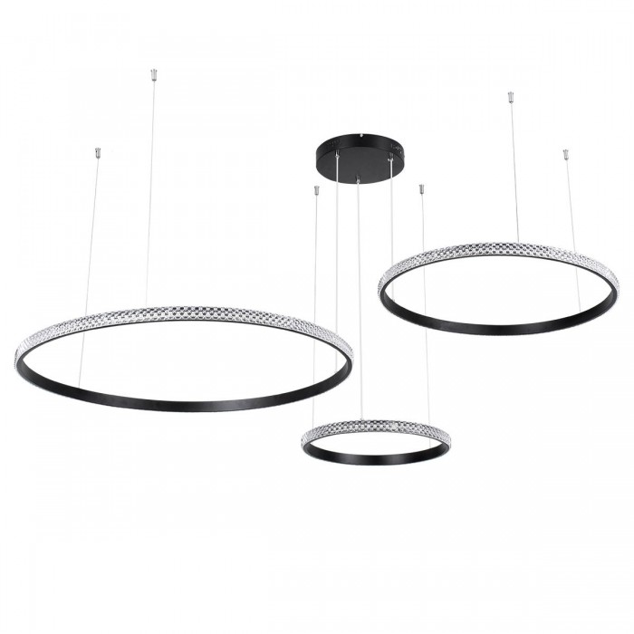 GloboStar® DIAMOND TRIO 61144 Κρεμαστό Φωτιστικό Δαχτυλίδι-Κύκλος LED CCT 120W 14723lm 360° AC 220-240V - Εναλλαγή Φωτισμού μέσω Τηλεχειριστηρίου All In One Ψυχρό 6000k+Φυσικό 4500k+Θερμό 2700k Dimmable Φ40+60+80cm - Μαύρο - 3 Years Warranty GloboStar® DIAMOND TRIO 61144 Κρεμαστό Φωτιστικό Δαχτυλίδι-Κύκλος LED CCT 120W 14723lm 360° AC 220-240V - Εναλλαγή Φωτισμού μέσω Τηλεχειριστηρίου All In One Ψυχρό 6000k+Φυσικό 4500k+Θερμό 2700k Dimmable Φ40+60+80cm - Μαύρο - 3 Years Warranty