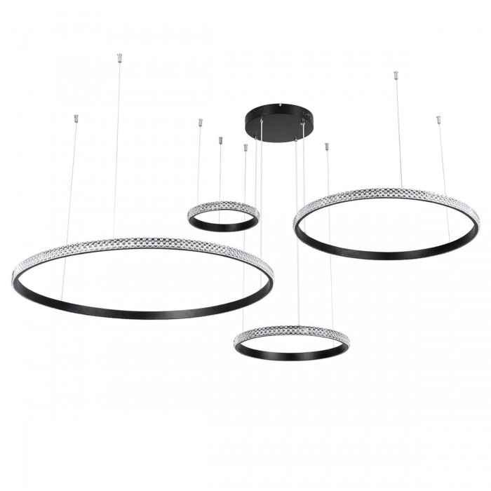 GloboStar® DIAMOND TETRA 61148 Κρεμαστό Φωτιστικό Δαχτυλίδι-Κύκλος LED CCT 150W 18379lm 360° AC 220-240V - Εναλλαγή Φωτισμού μέσω Τηλεχειριστηρίου All In One Ψυχρό 6000k+Φυσικό 4500k+Θερμό 2700k Dimmable Φ25+40+60+80cm - Μαύρο - 3 Years Warranty GloboStar® DIAMOND TETRA 61148 Κρεμαστό Φωτιστικό Δαχτυλίδι-Κύκλος LED CCT 150W 18379lm 360° AC 220-240V - Εναλλαγή Φωτισμού μέσω Τηλεχειριστηρίου All In One Ψυχρό 6000k+Φυσικό 4500k+Θερμό 2700k Dimmable Φ25+40+60+80cm - Μαύρο - 3 Years Warranty