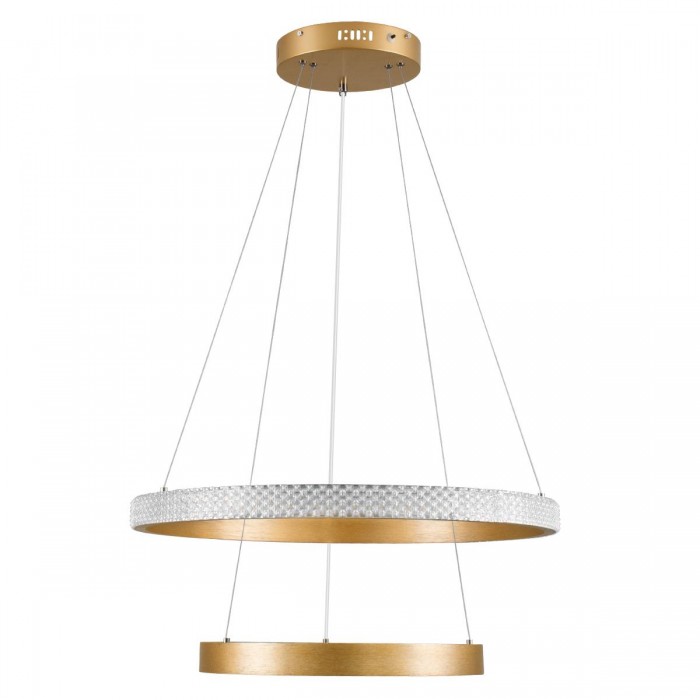GloboStar® DIAMOND DUO 61151 Κρεμαστό Φωτιστικό Δαχτυλίδι-Κύκλος LED CCT 75W 8743lm 360° AC 220-240V - Εναλλαγή Φωτισμού μέσω Τηλεχειριστηρίου All In One Ψυχρό 6000k+Φυσικό 4500k+Θερμό 2700k Dimmable Φ40+60cm - Χρυσό Βούρτσας - 3 Years Warranty GloboStar® DIAMOND DUO 61151 Κρεμαστό Φωτιστικό Δαχτυλίδι-Κύκλος LED CCT 75W 8743lm 360° AC 220-240V - Εναλλαγή Φωτισμού μέσω Τηλεχειριστηρίου All In One Ψυχρό 6000k+Φυσικό 4500k+Θερμό 2700k Dimmable Φ40+60cm - Χρυσό Βούρτσας - 3 Years Warranty