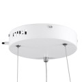 GloboStar® NEMESIS 61153 Κρεμαστό Φωτιστικό Δαχτυλίδι-Κύκλος LED CCT 20W 2356lm 360° AC 220-240V - Εναλλαγή Φωτισμού μέσω Τηλεχειριστηρίου All In One Ψυχρό 6000k+Φυσικό 4500k+Θερμό 2700k Dimmable Φ25cm - Λευκό - 3 Years Warranty