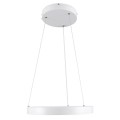 GloboStar® NEMESIS 61156 Κρεμαστό Φωτιστικό Δαχτυλίδι-Κύκλος LED CCT 30W 3513lm 360° AC 220-240V - Εναλλαγή Φωτισμού μέσω Τηλεχειριστηρίου All In One Ψυχρό 6000k+Φυσικό 4500k+Θερμό 2700k Dimmable Φ40cm - Λευκό - 3 Years Warranty