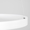 GloboStar® NEMESIS 61156 Κρεμαστό Φωτιστικό Δαχτυλίδι-Κύκλος LED CCT 30W 3513lm 360° AC 220-240V - Εναλλαγή Φωτισμού μέσω Τηλεχειριστηρίου All In One Ψυχρό 6000k+Φυσικό 4500k+Θερμό 2700k Dimmable Φ40cm - Λευκό - 3 Years Warranty