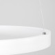 GloboStar® NEMESIS 61156 Κρεμαστό Φωτιστικό Δαχτυλίδι-Κύκλος LED CCT 30W 3513lm 360° AC 220-240V - Εναλλαγή Φωτισμού μέσω Τηλεχειριστηρίου All In One Ψυχρό 6000k+Φυσικό 4500k+Θερμό 2700k Dimmable Φ40cm - Λευκό - 3 Years Warranty
