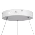 GloboStar® NEMESIS 61156 Κρεμαστό Φωτιστικό Δαχτυλίδι-Κύκλος LED CCT 30W 3513lm 360° AC 220-240V - Εναλλαγή Φωτισμού μέσω Τηλεχειριστηρίου All In One Ψυχρό 6000k+Φυσικό 4500k+Θερμό 2700k Dimmable Φ40cm - Λευκό - 3 Years Warranty