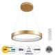 GloboStar® NEMESIS 61157 Κρεμαστό Φωτιστικό Δαχτυλίδι-Κύκλος LED CCT 30W 3513lm 360° AC 220-240V - Εναλλαγή Φωτισμού μέσω Τηλεχειριστηρίου All In One Ψυχρό 6000k+Φυσικό 4500k+Θερμό 2700k Dimmable Φ40cm - Χρυσό Βούρτσας - 3 Years Warranty GloboStar® NEMESIS 61157 Κρεμαστό Φωτιστικό Δαχτυλίδι-Κύκλος LED CCT 30W 3513lm 360° AC 220-240V - Εναλλαγή Φωτισμού μέσω Τηλεχειριστηρίου All In One Ψυχρό 6000k+Φυσικό 4500k+Θερμό 2700k Dimmable Φ40cm - Χρυσό Βούρτσας - 3 Years Warranty