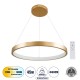 GloboStar® NEMESIS 61160 Κρεμαστό Φωτιστικό Δαχτυλίδι-Κύκλος LED CCT 45W 5230lm 360° AC 220-240V - Εναλλαγή Φωτισμού μέσω Τηλεχειριστηρίου All In One Ψυχρό 6000k+Φυσικό 4500k+Θερμό 2700k Dimmable Φ60cm - Χρυσό Βούρτσας - 3 Years Warranty GloboStar® NEMESIS 61160 Κρεμαστό Φωτιστικό Δαχτυλίδι-Κύκλος LED CCT 45W 5230lm 360° AC 220-240V - Εναλλαγή Φωτισμού μέσω Τηλεχειριστηρίου All In One Ψυχρό 6000k+Φυσικό 4500k+Θερμό 2700k Dimmable Φ60cm - Χρυσό Βούρτσας - 3 Years Warranty