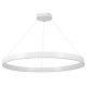 GloboStar® VENOM 61183 Κρεμαστό Φωτιστικό Δαχτυλίδι-Κύκλος LED CCT 75W 8818lm 120° AC 220-240V - Εναλλαγή Φωτισμού μέσω Τηλεχειριστηρίου All In One Ψυχρό 6000K+Φυσικό 4500K+Θερμό 2700K Dimmable Φ100cm - Λευκό - 3 Years Warranty